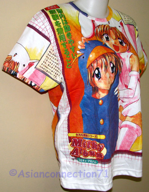 MILKY GIRLS Japanese Anime Japan Manga Cap Sleeve T Shirt Misses Size 